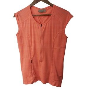 Athleta Pacifica Tank Orange Large Swim Beach Water Sports womens L Lg 594045